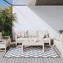 Reversible gray and white outdoor rug 100x200 cm by vidaXL, Outdoor protectors - Ref: Foro24-364781, Price: 37,32 €, Discount: %