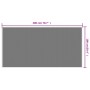 Reversible gray and white outdoor rug 100x200 cm by vidaXL, Outdoor protectors - Ref: Foro24-364781, Price: 37,32 €, Discount: %