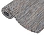 Alfombra de exterior de tejido plano marrón y azul 80x150 cm de vidaXL, Alfombras - Ref: Foro24-340813, Precio: 22,17 €, Desc...