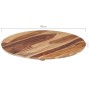 Superficie de mesa redonda madera maciza sheesham 25-27 mm 40cm de vidaXL, Tableros para mesas - Ref: Foro24-285972, Precio: ...