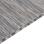 Alfombra de exterior de tejido plano marrón y azul 80x250 cm de vidaXL, Alfombras - Ref: Foro24-340814, Precio: 36,06 €, Desc...