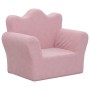 Rosafarbenes Kindersofa aus weichem Plüsch von vidaXL, Baby- und Kleinkindmöbel - Ref: Foro24-341862, Preis: 44,04 €, Rabatt: %