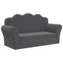 Anthracite Gray Soft Plush 2-Seater Children's Sofa by vidaXL, Baby and Toddler Furniture - Ref: Foro24-341877, Price: 61,99 ...