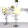 Kitchen stools 2 units cream-colored synthetic leather by vidaXL, Kitchen stools - Ref: Foro24-334597, Price: 129,17 €, Disco...