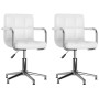 Swivel dining chairs 2 units white synthetic leather by vidaXL, dining chairs - Ref: Foro24-334759, Price: 148,82 €, Discount: %