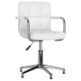 Swivel dining chairs 2 units white synthetic leather by vidaXL, dining chairs - Ref: Foro24-334759, Price: 148,82 €, Discount: %