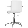 Swivel dining chairs 2 units white synthetic leather by vidaXL, dining chairs - Ref: Foro24-334759, Price: 148,82 €, Discount: %