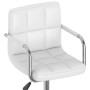 Swivel dining chairs 2 units white synthetic leather by vidaXL, dining chairs - Ref: Foro24-334759, Price: 148,82 €, Discount: %