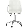 Silla de oficina giratoria de cuero sintético blanco de vidaXL, Sillas de oficina - Ref: Foro24-334811, Precio: 93,58 €, Desc...