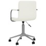 Silla de oficina giratoria de cuero sintético blanco de vidaXL, Sillas de oficina - Ref: Foro24-334811, Precio: 93,58 €, Desc...