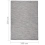 Alfombra de exterior de tejido plano marrón y azul 160x230 cm de vidaXL, Alfombras - Ref: Foro24-340818, Precio: 58,62 €, Des...