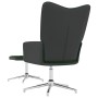 Silla de relajación con taburete terciopelo y PVC verde oscuro de vidaXL, Sillones - Ref: Foro24-327866, Precio: 88,99 €, Des...