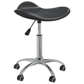 Silla de oficina de cuero sintético negra de vidaXL, Sillas de oficina - Ref: Foro24-3088556, Precio: 51,97 €, Descuento: %