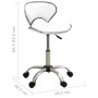 Silla de oficina de cuero sintético blanco de vidaXL, Sillas de oficina - Ref: Foro24-3088625, Precio: 79,75 €, Descuento: %