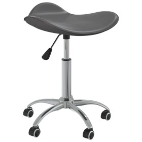 Silla de oficina de cuero sintético gris de vidaXL, Sillas de oficina - Ref: Foro24-3088560, Precio: 51,97 €, Descuento: %