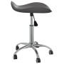 Silla de oficina de cuero sintético gris de vidaXL, Sillas de oficina - Ref: Foro24-3088560, Precio: 52,88 €, Descuento: %