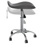 Silla de oficina de cuero sintético gris de vidaXL, Sillas de oficina - Ref: Foro24-3088560, Precio: 52,88 €, Descuento: %