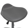 Silla de oficina de cuero sintético gris de vidaXL, Sillas de oficina - Ref: Foro24-3088560, Precio: 52,88 €, Descuento: %