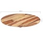 Superficie de mesa redonda madera maciza sheesham 25-27 mm 60cm de vidaXL, Tableros para mesas - Ref: Foro24-285974, Precio: ...