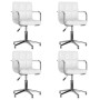 Swivel dining chairs 4 units white synthetic leather by vidaXL, dining chairs - Ref: Foro24-3088072, Price: 286,25 €, Discoun...