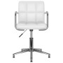 Swivel dining chairs 4 units white synthetic leather by vidaXL, dining chairs - Ref: Foro24-3088072, Price: 286,25 €, Discoun...