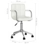 White synthetic leather swivel dining chair by vidaXL, dining chairs - Ref: Foro24-3088185, Price: 93,58 €, Discount: %