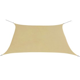 Square beige Oxford fabric sail awning 3.6x3.6 m by vidaXL, Umbrellas - Ref: Foro24-42292, Price: 52,82 €, Discount: %