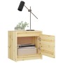 Mesita de noche madera maciza de abeto 40x30,5x40 cm de vidaXL, Mesitas de noche - Ref: Foro24-809355, Precio: 30,96 €, Descu...