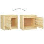 Mesita de noche madera maciza de abeto 40x30,5x40 cm de vidaXL, Mesitas de noche - Ref: Foro24-809355, Precio: 30,96 €, Descu...