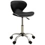 323674 Salon Spa Stool Black Faux Leather de vidaXL, Sillas de peluquería - Ref: Foro24-323674, Precio: 79,75 €, Descuento: %