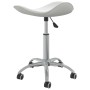 White Faux Leather Beauty Salon Stool by vidaXL, Hairdressing chairs - Ref: Foro24-323683, Price: 52,19 €, Discount: %