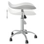 White Faux Leather Beauty Salon Stool by vidaXL, Hairdressing chairs - Ref: Foro24-323683, Price: 52,19 €, Discount: %