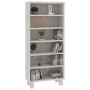 HAMAR CD cabinet in solid white pine wood 45x18x100 cm by vidaXL, CD and DVD storage - Ref: Foro24-340521, Price: 75,26 €, Di...