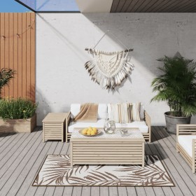 Reversible gray and white outdoor rug 80x150 cm by vidaXL, Outdoor protectors - Ref: Foro24-364788, Price: 17,55 €, Discount: %