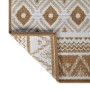 Reversible brown and white outdoor rug 80x250 cm by vidaXL, Outdoor protectors - Ref: Foro24-364795, Price: 39,51 €, Discount: %