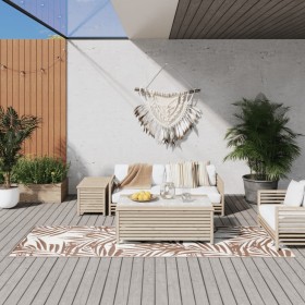 Reversible brown and white outdoor rug 80x250 cm by vidaXL, Outdoor protectors - Ref: Foro24-364789, Price: 36,26 €, Discount: %