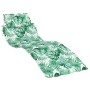 Leaf print Oxford fabric sun lounger cushion by vidaXL, Cushions for chairs and sofas - Ref: Foro24-361352, Price: 33,57 €, D...