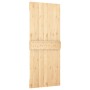 Puerta corredera con herrajes madera maciza de pino 90x210 cm de vidaXL, Puertas - Ref: Foro24-3203024, Precio: 170,99 €, Des...