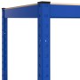 Corner shelf 5 levels plywood and blue steel by vidaXL, Industrial shelving - Ref: Foro24-152873, Price: 79,99 €, Discount: %