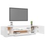 TV stand with bright white LED lights 160x35x40 cm by vidaXL, TV Furniture - Ref: Foro24-804433, Price: 123,89 €, Discount: %