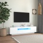 Mueble para TV con luces LED blanco 160x35x40 cm de vidaXL, Muebles TV - Ref: Foro24-804427, Precio: 109,40 €, Descuento: %