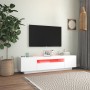 Mueble para TV con luces LED blanco 160x35x40 cm de vidaXL, Muebles TV - Ref: Foro24-804427, Precio: 109,40 €, Descuento: %