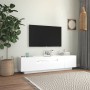 Mueble para TV con luces LED blanco 160x35x40 cm de vidaXL, Muebles TV - Ref: Foro24-804427, Precio: 109,40 €, Descuento: %