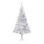 Árbol Navidad artificial con LEDs y soporte PET plateado 180 cm de vidaXL, Arboles de navidad - Ref: Foro24-3077438, Precio: ...