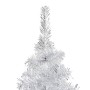 Árbol Navidad artificial con LEDs y soporte PET plateado 180 cm de vidaXL, Arboles de navidad - Ref: Foro24-3077438, Precio: ...