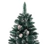 Slim Christmas tree real wood and green snow 150 cm by vidaXL, Christmas trees - Ref: Foro24-3077762, Price: 58,98 €, Discoun...