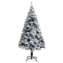 Árbol de Navidad artificial verde con luces y nieve 150 cm de vidaXL, Arboles de navidad - Ref: Foro24-3077766, Precio: 64,11...