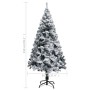 Grüner künstlicher Weihnachtsbaum mit Lichtern und Schnee 150 cm von vidaXL, Weihnachtsbäume - Ref: Foro24-3077766, Preis: 64...