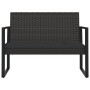 Gartenset mit Kissen 4-teilig aus schwarzem synthetischem Rattan von vidaXL, Outdoor-Sofas - Ref: Foro24-319199, Preis: 215,3...