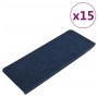 Selbstklebende Stufenmatte 15 Stück blau 65x24,5x3,5cm von vidaXL, Treppenmatten - Ref: Foro24-343481, Preis: 36,09 €, Rabatt: %